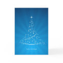 Blue Christmas card