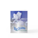 Blue Christmas Greeting Card