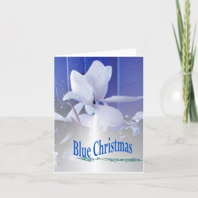 Blue Christmas cards