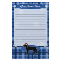 Blue Christmas Carolina Dog Stationery