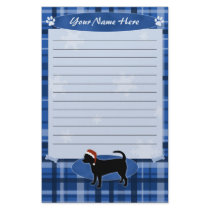 Blue Christmas Chihuahua Stationery by MenagerieMayhem Blue Christmas Chihuahua Stationery