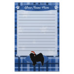 Blue Christmas Chow Chow Stationery