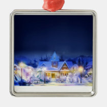Blue Christmas ornaments