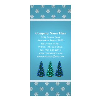 Blue Christmas: Christmas Tree Rack Cards