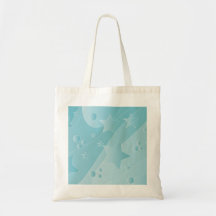 Blue Christmas Design Canvas Bag