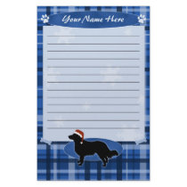 Blue Christmas English Shepherd Stationery