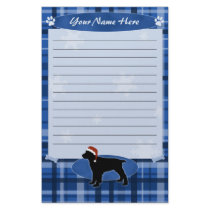 Blue Christmas English Springer Spaniel Stationery by MenagerieMayhem Blue Christmas English Springer Spaniel Stationery