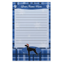 Blue Christmas German Shorthair Pointer Stationery