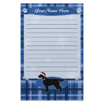 Blue Christmas Gordon Setter Stationery by MenagerieMayhem Blue Christmas Gordon Setter Stationery