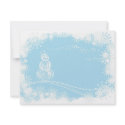 Blue Christmas invitations