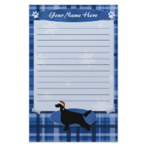 Blue Christmas Irish Setter Stationery by MenagerieMayhem Blue Christmas Irish Setter Stationery