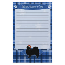 Blue Christmas Japanese Chin Stationery
