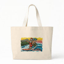 " Blue Christmas" Jumbo Tote Bag