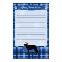 Blue Christmas Kuvasz Stationery