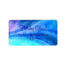 blue christmas ~ label