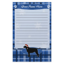 Blue Christmas Labrador Retriever Stationery