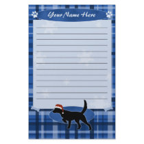 Blue Christmas Llewellin Setter Stationery by MenagerieMayhem Blue Christmas Llewellin Setter Stationery