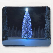 Blue Christmas Mousepad mousepad
