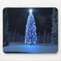 Blue Christmas Mousepad