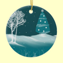 Blue Christmas ornaments