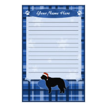 Blue Christmas Otterhound Stationery