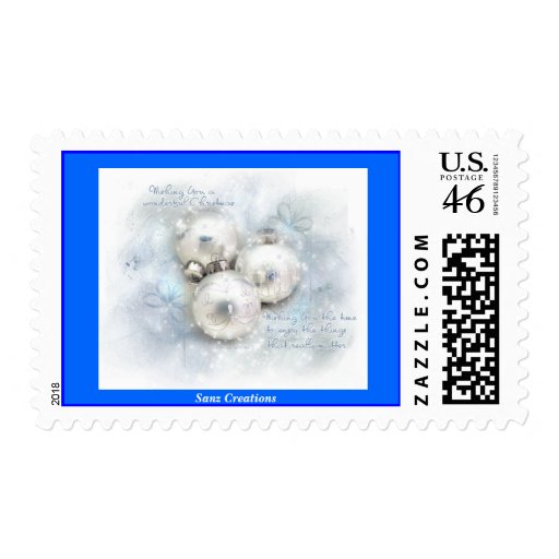 Blue Christmas Postage