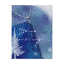 Blue Christmas postcard