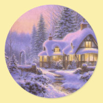 Blue Christmas stickers