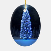blue christmas, digital blasphemy, ryan bliss, season of light, digital art, ornaments, Ornament with custom graphic design