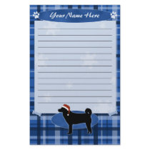Blue Christmas Shiba Inu Stationery