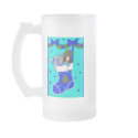 Blue Christmas Stocking mugs