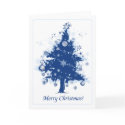 Blue Christmas Tree cards