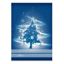 Blue Christmas Tree Christmas Gift Tag business cards