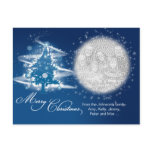 Blue Christmas Tree Christmas Photo 3 Postcards