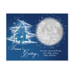 Blue Christmas Tree Christmas Photo Post Cards