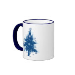 Blue Christmas Tree Gift Mugs