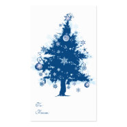 Blue Christmas Tree Gift Tag profilecard