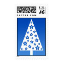 Blue christmas tree - Postage postage