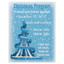 Blue Christmas Tree Ribbon Program Flyer