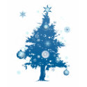 Blue Christmas Tree t-shirts