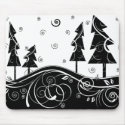blue Christmas Trees mousepads