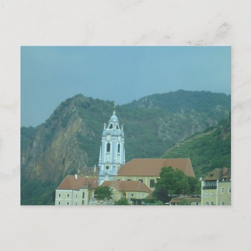 Blue Chruch on the Danube postcard