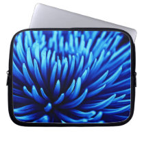 Blue Chrysanthemum flower laptop sleeve laptop sleeves