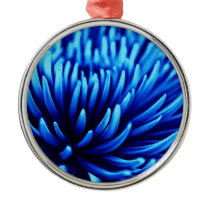 Blue Chrysanthemum flower ornament ornaments