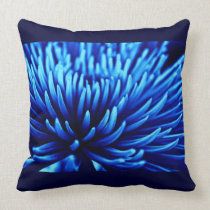 Blue Chrysanthemum flower pillow pillows