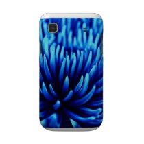 Blue Chrysanthemum flower Samsung Galaxy S case casemate cases