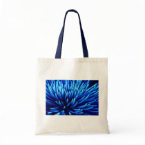Blue Chrysanthemum flower tote bag bags