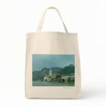 Blue Church in Dürnstein Canvas Bags