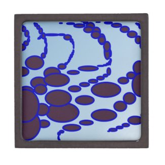 blue circle 5723 abstract art premium keepsake box