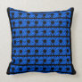 BLUE CIRCLE ABSTRACT PILLOW